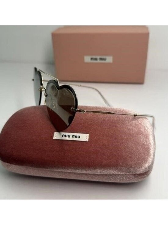 New - Miu Miu™ Core Collection MU 62US ZVN1C0 58 - Pale Gold